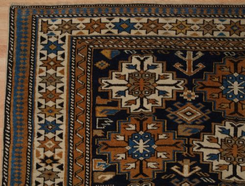 fig 1. ANTIQUE CAUCASIAN SHIRVAN RUG OF SMALL SIZE AND FINE WEAVE, CIRCA 1900
