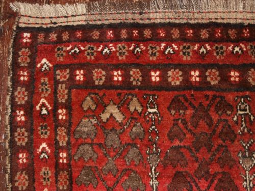fig 1. OLD AFGHAN VILLAGE RUG OF UNUSUAL DESIGN, SUPERB SOFT WOOL, ABOUT 60 YEARS OLD
