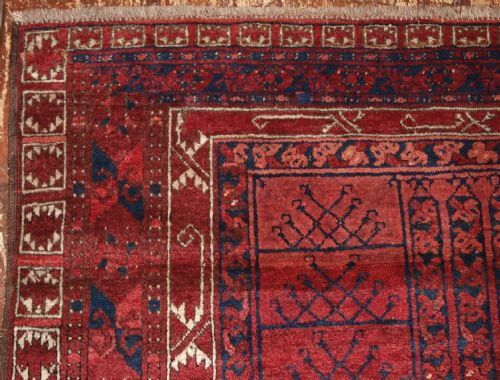 fig 1. OLD AFGHAN PURDAH ENSI RUG, CHAKESH VILLAGE, SUPERB, CIRCA 1920