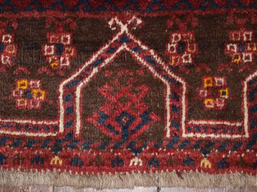 fig 3. OLD AFGHAN PURDAH ENSI RUG, CHAKESH VILLAGE, SUPERB, CIRCA 1920