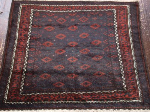 Antique Afghan Baluch Bag Face of Large Size, Very Fine Weave, Circa 1900