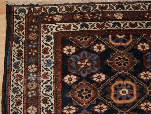 fig 1. OLD VARAMIN REGION RUG WITH MINA KHANI DESIGN, CIRCA 1920