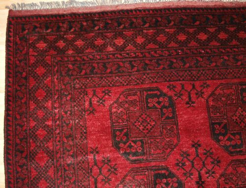 fig 1. OLD AFGHAN VILLAGE RUG OF TRADITIONAL DESIGN, ABOUT 60 YEARS OLD