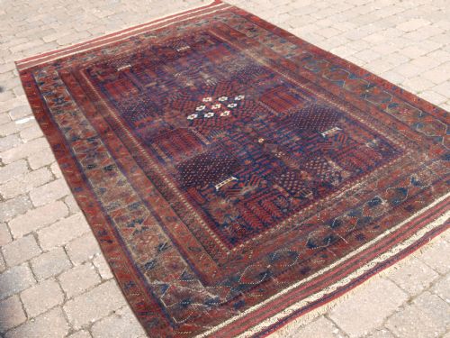 Antique Timuri Baluch Main Carpet, Western Afghanistan, 1st Half 19th Century.