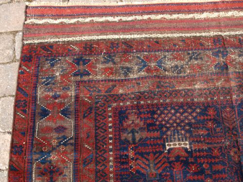 fig 1. ANTIQUE TIMURI BALUCH MAIN CARPET, WESTERN AFGHANISTAN, 1ST HALF 19TH CENTURY. 
