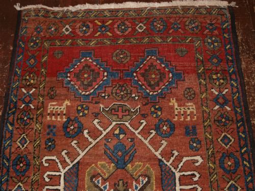 fig 1. ANTIQUE NORTH WEST PERSIAN KARAJA RUNNER, HARD WEARING, SOFT COLOURS, CIRCA 1900.