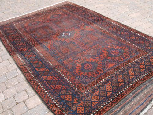 Antique Timuri Baluch Main Carpet, Western Afghanistan, Circa 1900.