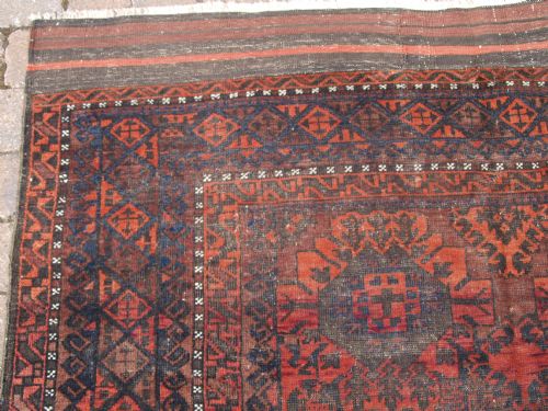 fig 1. ANTIQUE TIMURI BALUCH MAIN CARPET, WESTERN AFGHANISTAN, CIRCA 1900.