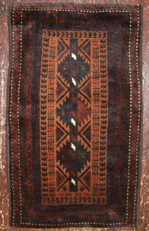 Old Afghan Baluch Pushti (Pillow) with Tree of Life Design. Circa 1920.