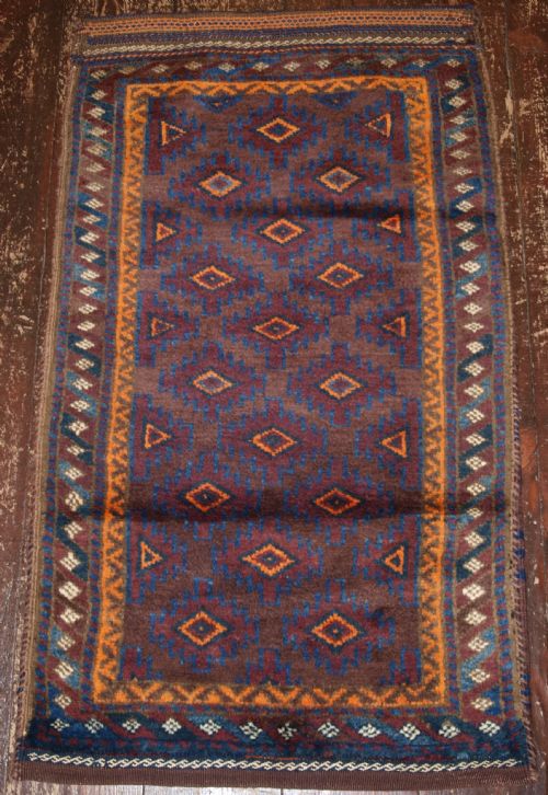 Old Afghan Baluch Balisht or Grain Storage Bag, Circa 1920.
