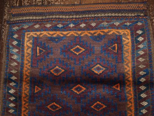 fig 1. OLD AFGHAN BALUCH BALISHT OR GRAIN STORAGE BAG, CIRCA 1920.