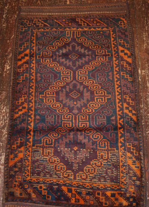 Old Afghan Mushwani Baluch Balisht or Grain Storage Bag, Circa 1920.