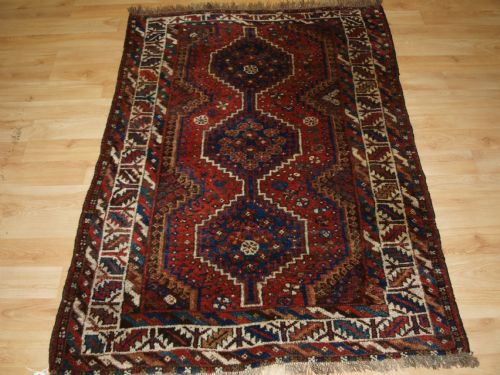 Antique South West Persian Tribal Rug, Shiraz Region,  Good Colours, Circa 1920