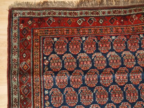 fig 1. ANTIQUE NORTH WEST PERSIAN KURDISH RUG WITH ALL OVER BOTEH DESIGN, CIRCA 1900/20.