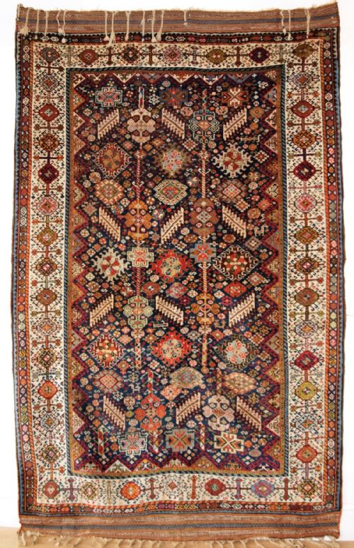 Antique South West Persian Shekarlu Qashqai Rug, Excellent Design, Soft Wool, a Superb Rug. Circa 1880.