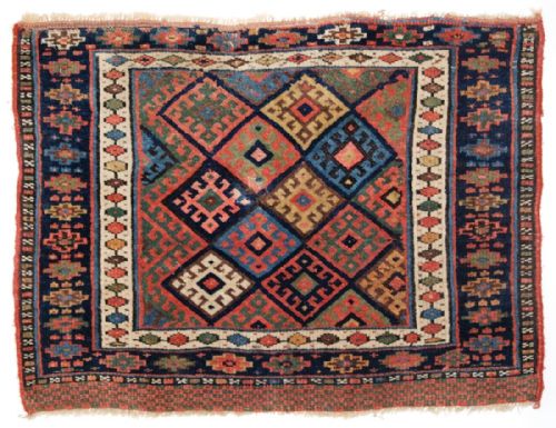 Antique North Persian Jaf Kurd Bag Face , Nice Yellow and Good Lower Panel, Circa 1900.