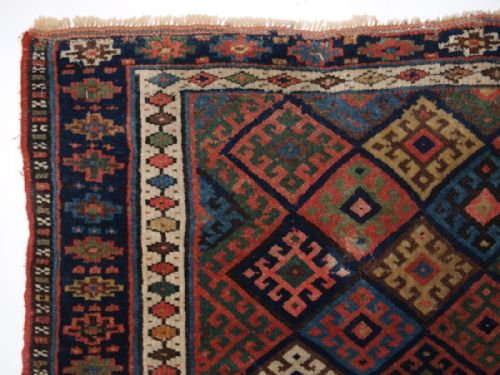 fig 1. ANTIQUE NORTH PERSIAN JAF KURD BAG FACE , NICE YELLOW AND GOOD LOWER PANEL, CIRCA 1900.