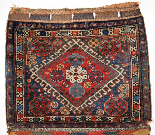 Antique South West Persian Saddle Bag by the Luri Tribe, Superb Back, Circa 1900.