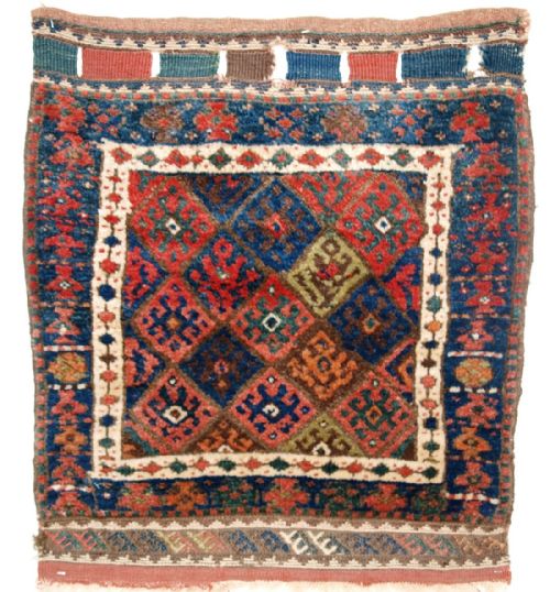 Antique Jaf Kurd Bag Face, Thick Pile and Good Colour, Circa 1900.