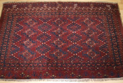 Antique Ersari Turkmen Chuval, 12 Gul Design, Superb Full Pile Condition, Circa 1900.
