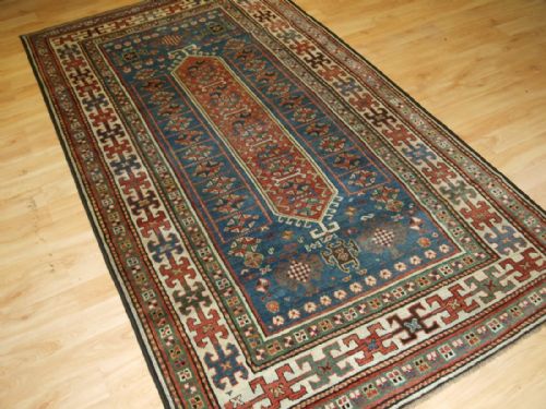 Antique South Caucasian Kazak Rug, Very Soft Colours, Circa 1900.