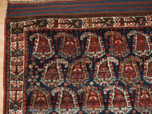 fig 1. ANTIQUE PERSIAN KURDISH OR AFSHAR RUG OF LARGE SIZE WITH ALL OVER BOTEH DESIGN, CIRCA 1900
