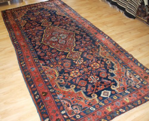 Antique Kelleh Long Rug, Greater Hamadan Region, Circa 1900.