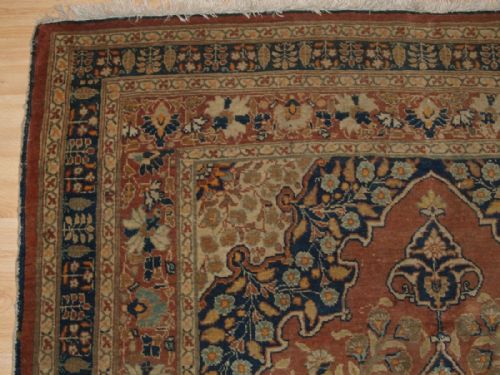 fig 1. ANTIQUE TABRIZ RUG WITH MEDALLION, GOOD OLD COLOURS, CIRCA 1900.