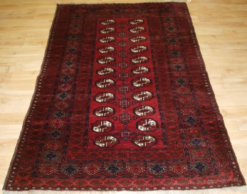 Old Afghan Village Rug, Traditional Design, Rich Colours, Hard Wearing, Circa 1920.