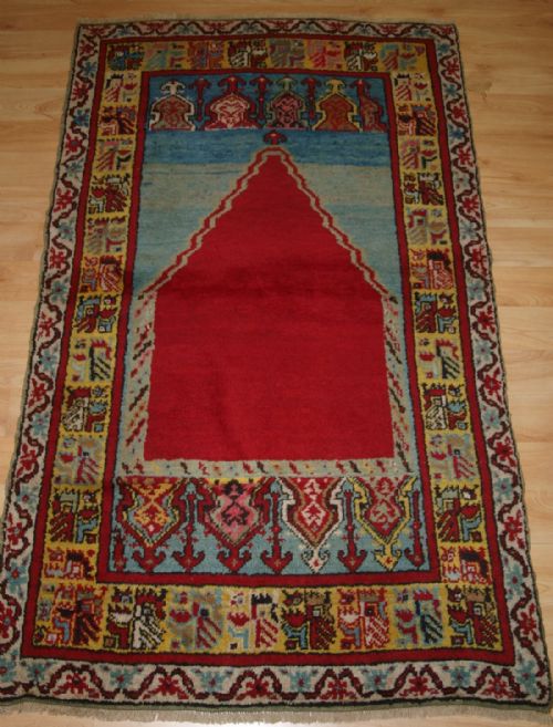 Old Turkish Kirsehir Village Prayer Rug, Superb Colour and Condition, Circa 1920.
