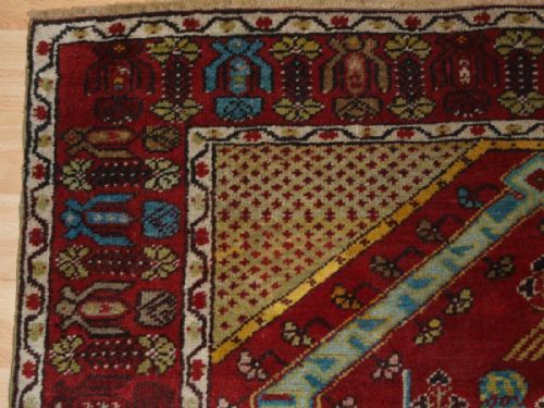 fig 1. ANTIQUE TURKISH KIRSEHIR VILLAGE PRAYER RUG, CIRCA 1900 (ONE OF A PAIR) 2.