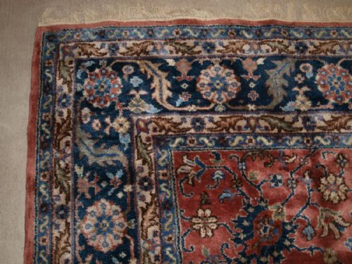 fig 1. OLD TURKISH ISPARTA CARPET, CLASSIC FLORAL DESIGN, LIGHT RED GROUND WITH PASTEL COLOURS, CIRCA 1920.