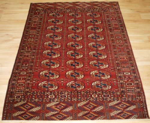 Antique Rug by the Tekke Turkmen, Fine Weave and Small Size, Circa 1900.