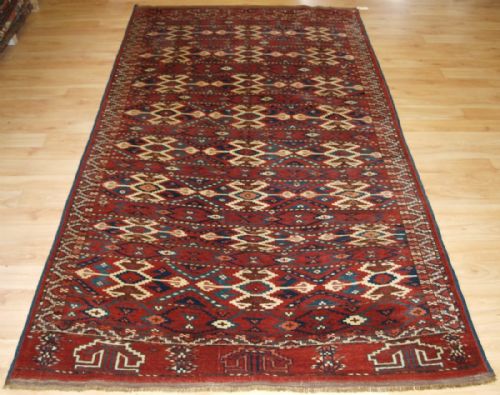 Antique Yomut Turkmen Rug of Rare Design, Superb Colour and Condition, Circa 1880.