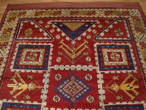 fig 1. ANTIQUE TURKISH BERGAMA REGION RUG, EXCELLENT COLOUR INCLUDING A GOOD YELLOW, CIRCA 1900.