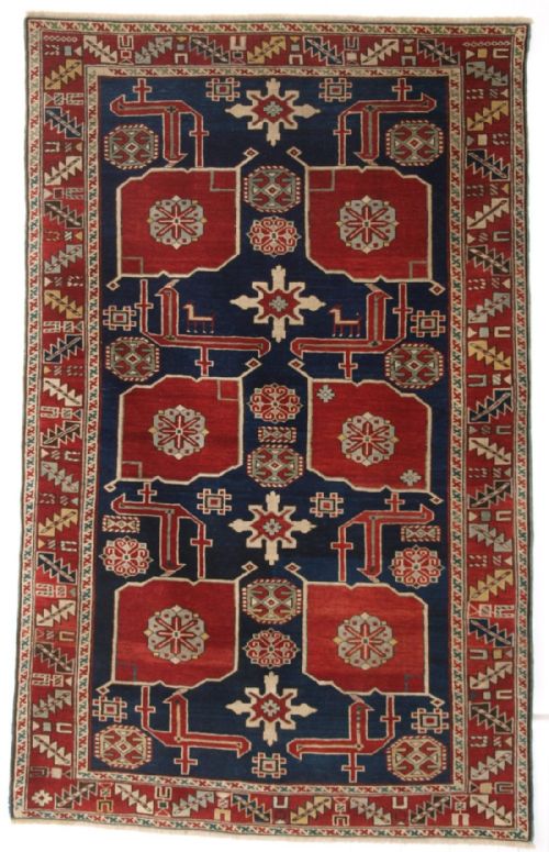 Antique Caucasian Kuba Region Karagashli Rug, Very Fine Weave, Circa 1890.