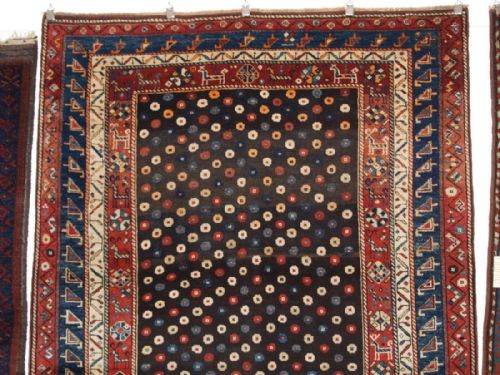 fig 1. ANTIQUE SOUTH CAUCASIAN AZERI RUG, OUTSTANDING COLLECTORS ITEM, ANIMALS AND BIRDS, LATE 19TH CENTURY.