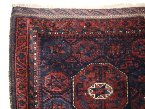 fig 1. ANTIQUE BALUCH SADDLE BAG FACE, 'STAR IN OCTAGON DESIGN', SCARCE SMALL SIZE, CIRCA 1880.