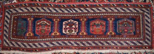 Antique Afshar Tribe Piled Mafrash Panel, Outstanding Colour, Late 19th Century.