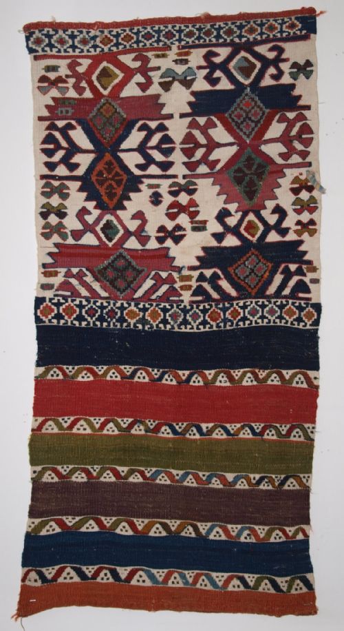 Antique Turkish Kilim Heybe (Bag) Malatya Region South East Anatolia, Great Colours, Circa 1900.