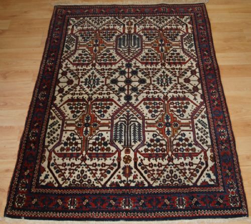 Antique North West Persian Joshaghan Rug with Unusual Design, Small Size. Circa 1900/20.