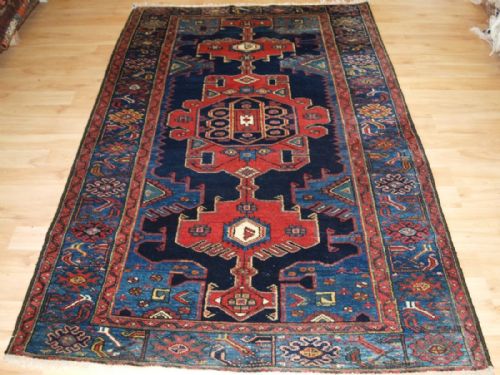 Old Persian Gharaghan Village Rug, Hamadan Region, Superb Colour and Great Condition, Circa 1920.