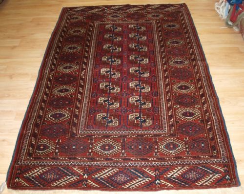 Antique Yomut Turkmen Rug, Soft Red Colour, Great Condition, Circa 1900/20.