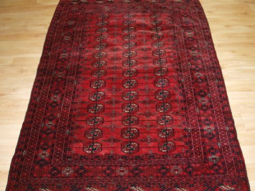 Old Tekke Turkmen Rug of Fine Weave and Rich Colour, Circa 1920.