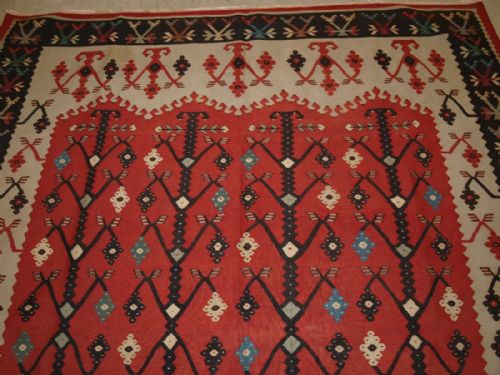 fig 1. OLD TURKISH SARKOY KILIM RUG, OUTSTANDING AND SCARCE DESIGN, CIRCA 1920.