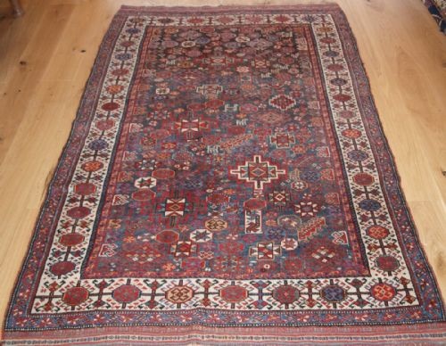 Antique South West Persian Luri Rug with Shekarlu Design, Circa 1900.