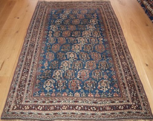 Antique South West Persian Qashqai Rug with Large Boteh Design, Circa 1900.