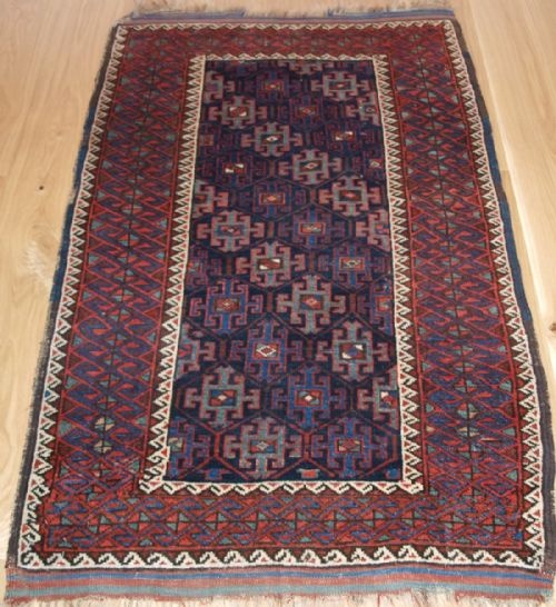 Antique East Persian Kordi Rug with Classic Design and Colour, 4th Quarter 19th Century.