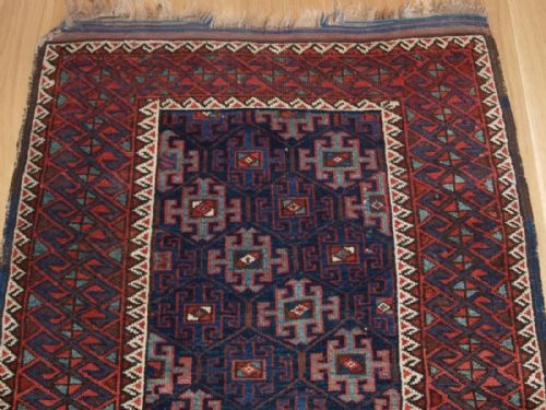 fig 1. ANTIQUE EAST PERSIAN KORDI RUG WITH CLASSIC DESIGN AND COLOUR, 4TH QUARTER 19TH CENTURY.