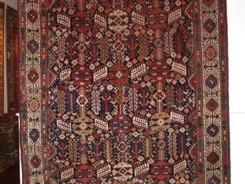 fig 2. ANTIQUE SHEKARLU QASHQAI RUG, CLASSIC DESIGN, EXCELLENT CONDITION, CIRCA 1900.